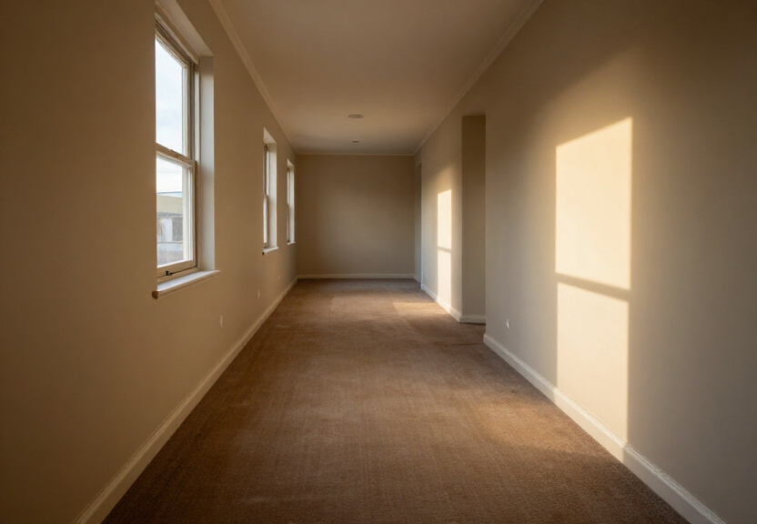 Dry, restored carpet in the same Hinchinbrook home after water extraction and drying